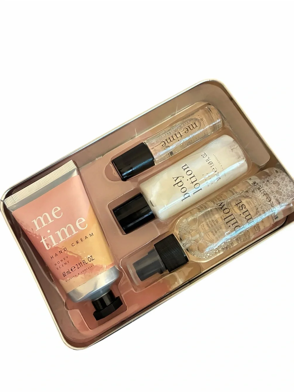 Asquith & Somerset Me Time Honey Pamper Set 4pc Body Lotion Mist Tin NEW